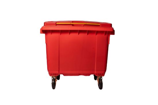 Picture of 660L Wheelie Bin - Heavy-Duty Commercial Red Bin