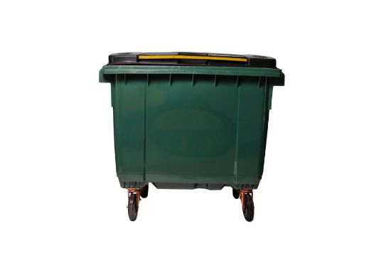Picture of 660L Wheelie Bin - Heavy-Duty Commercial Dark Green Bin