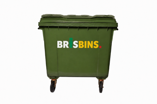 Picture of Brisbins 1100L Wheelie Bin Dark Green