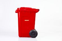 80L Red bin Red lid