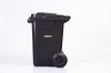 80L Black bin Black lid