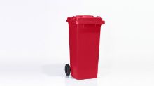 120L Red bin Red lid