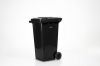 240L Black bin Black lid