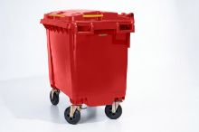 660L Red bin Red lid