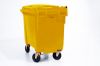 660L-INCL-ROTATOR-PLATE Yellow bin Yellow lid